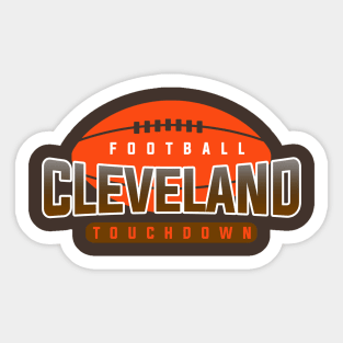 Cleveland Football Team Sticker